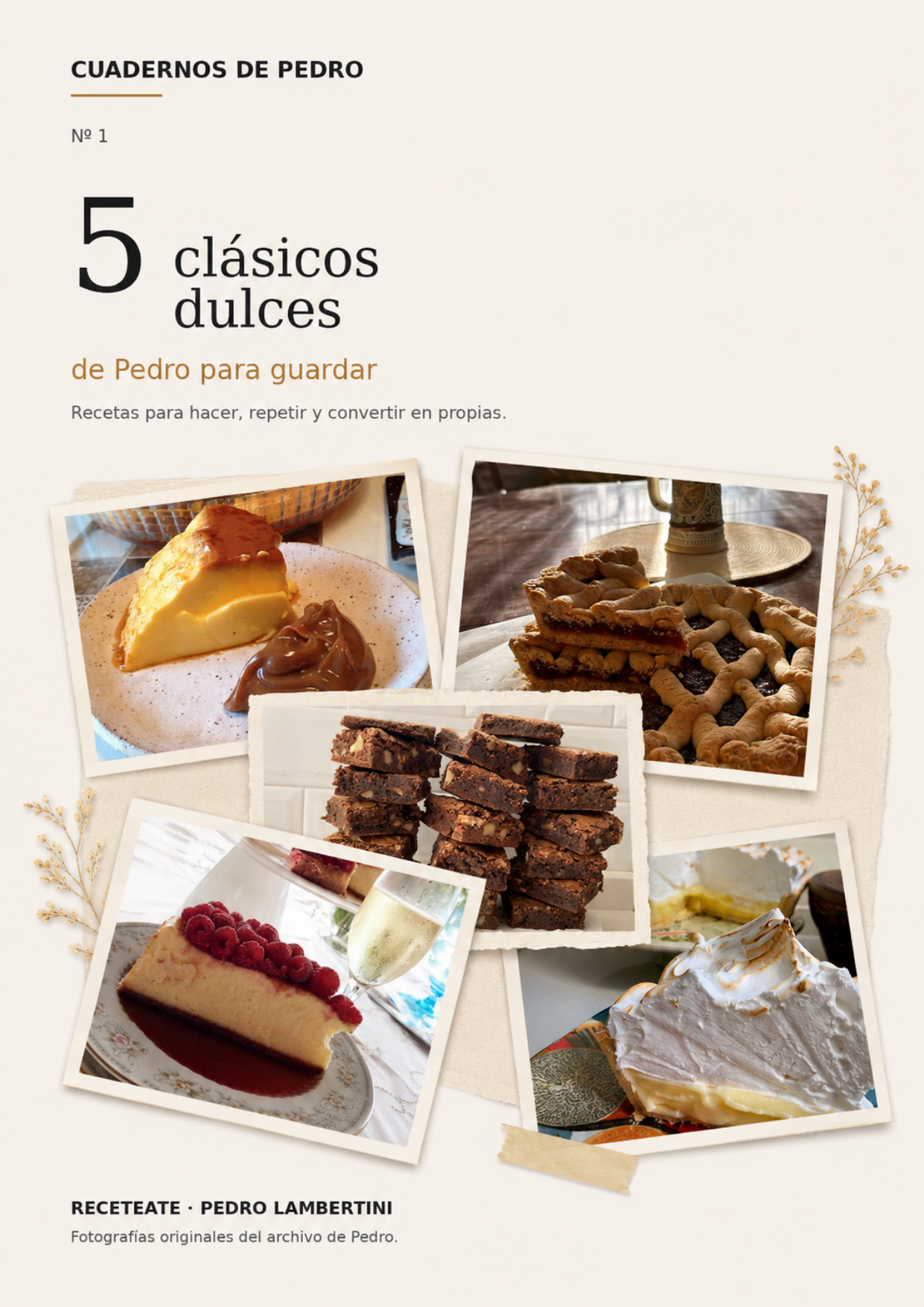 Portada del Cuaderno Nº1 de Pedro